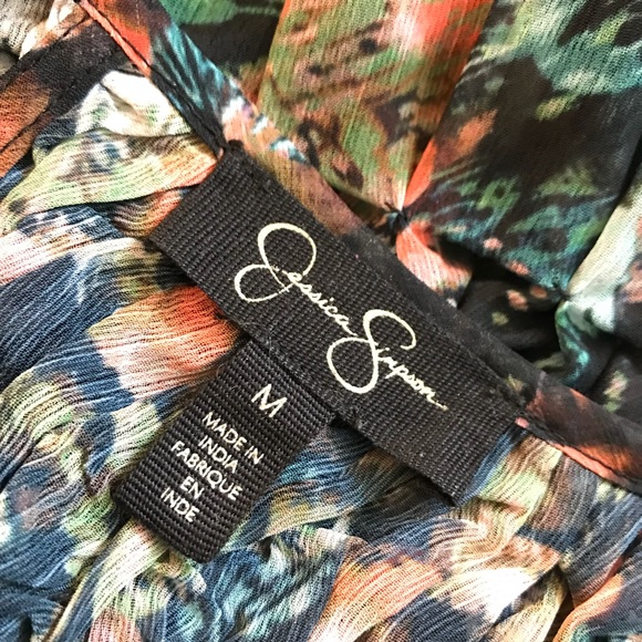 Jessica Simpson floral peasant blouse - Picture 8 of 8